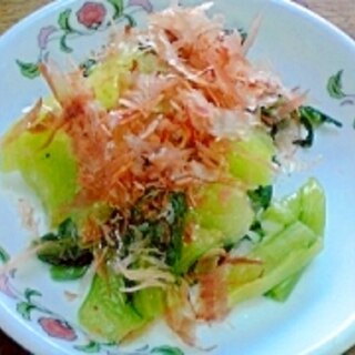 チンゲン菜の薄口醤油和え